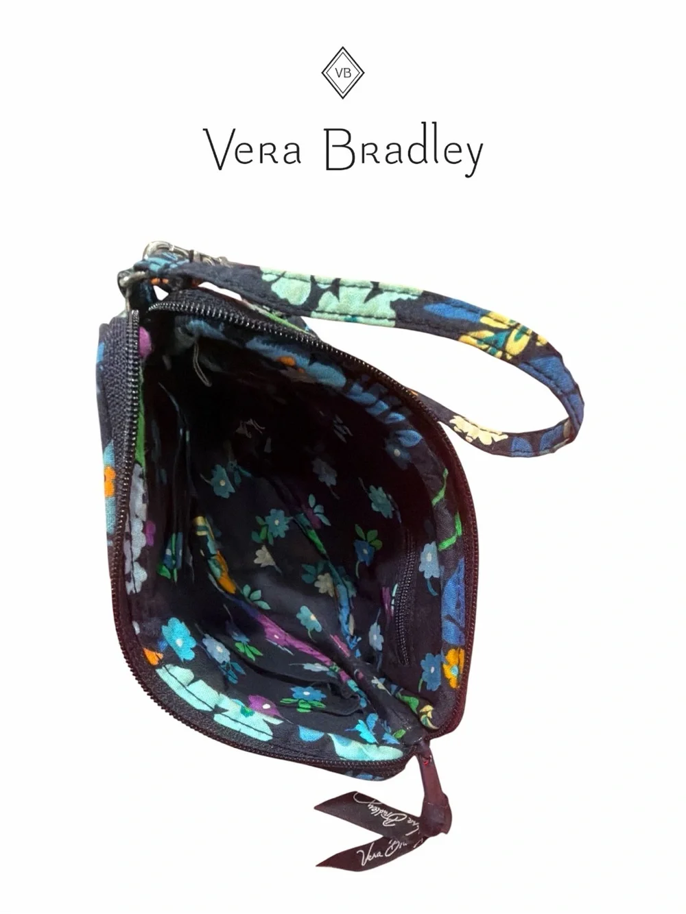 Vera Bradley‎ RETIRED Midnight Blues Wristlet